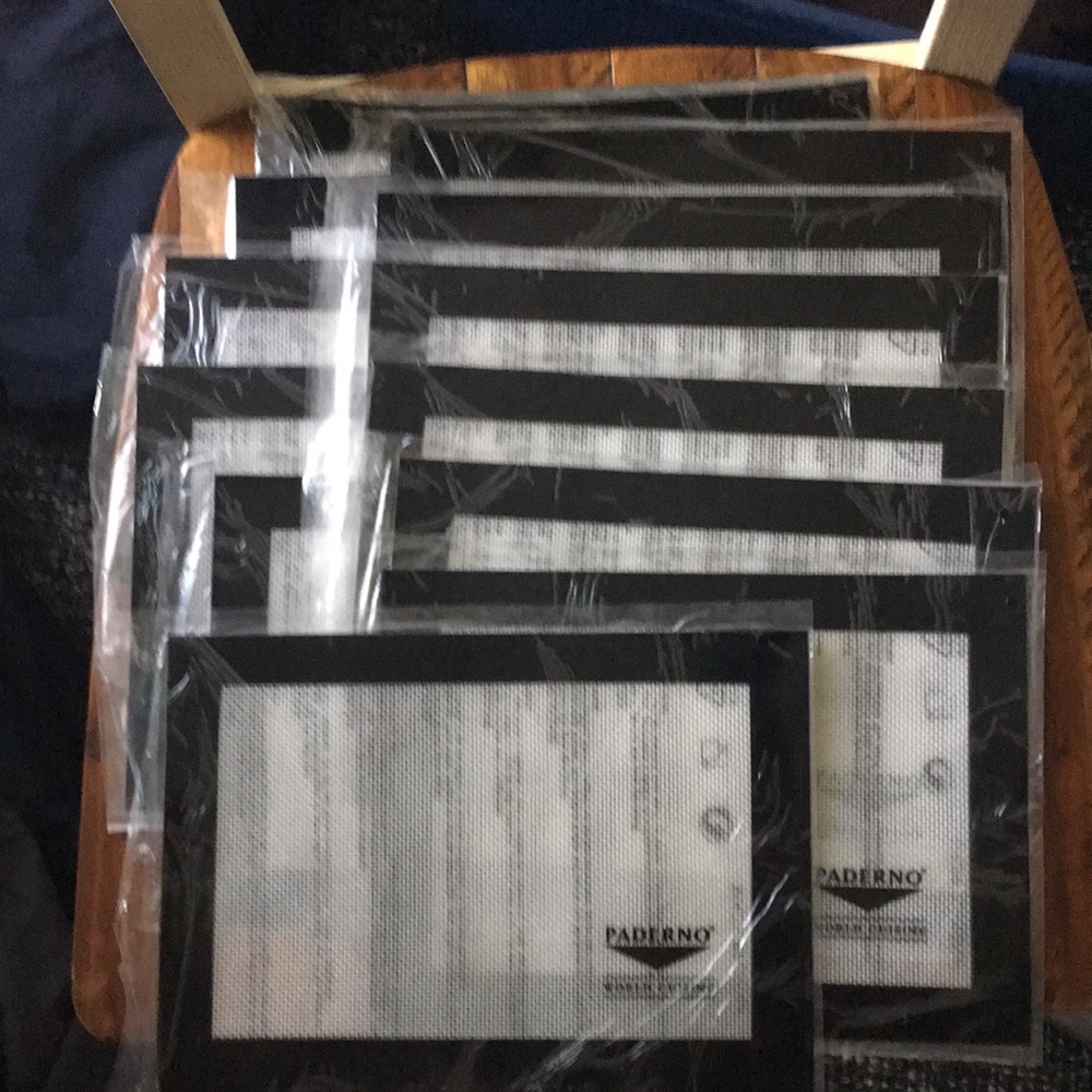 Cookie Sheet Baking mat 8.25x11.75” NEW - Paderno world cuisine - 2 piece set!
